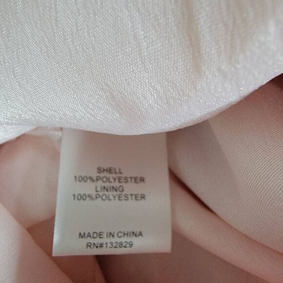 Lovers + Friends Pink Ruffle Dress Size Medium Silver Hearts - Picture 7 of 7